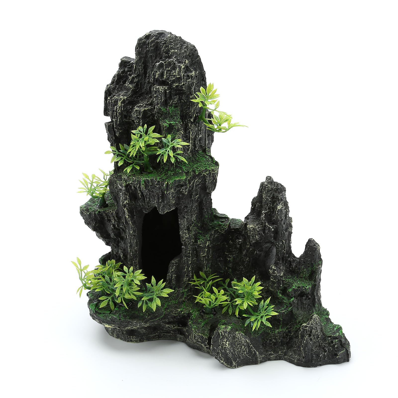 LYL LEYOULAND tall aquarium decor provides a dramatic centerpiece and resting area.