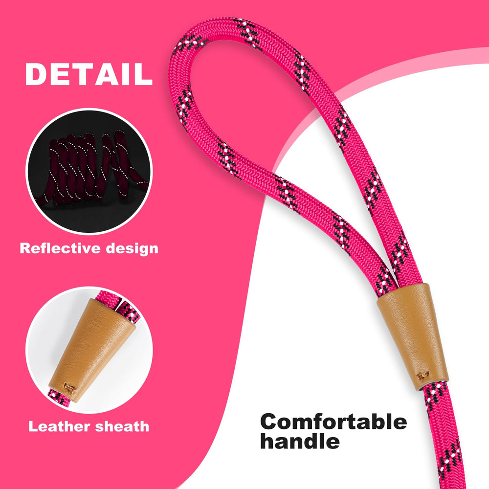 Lynxking Adjustable harness for large dogs shows 1/2 inch rope and breathable padding.