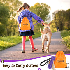 Lynxking Check Cord 10ft purple leash for short-range control and focus