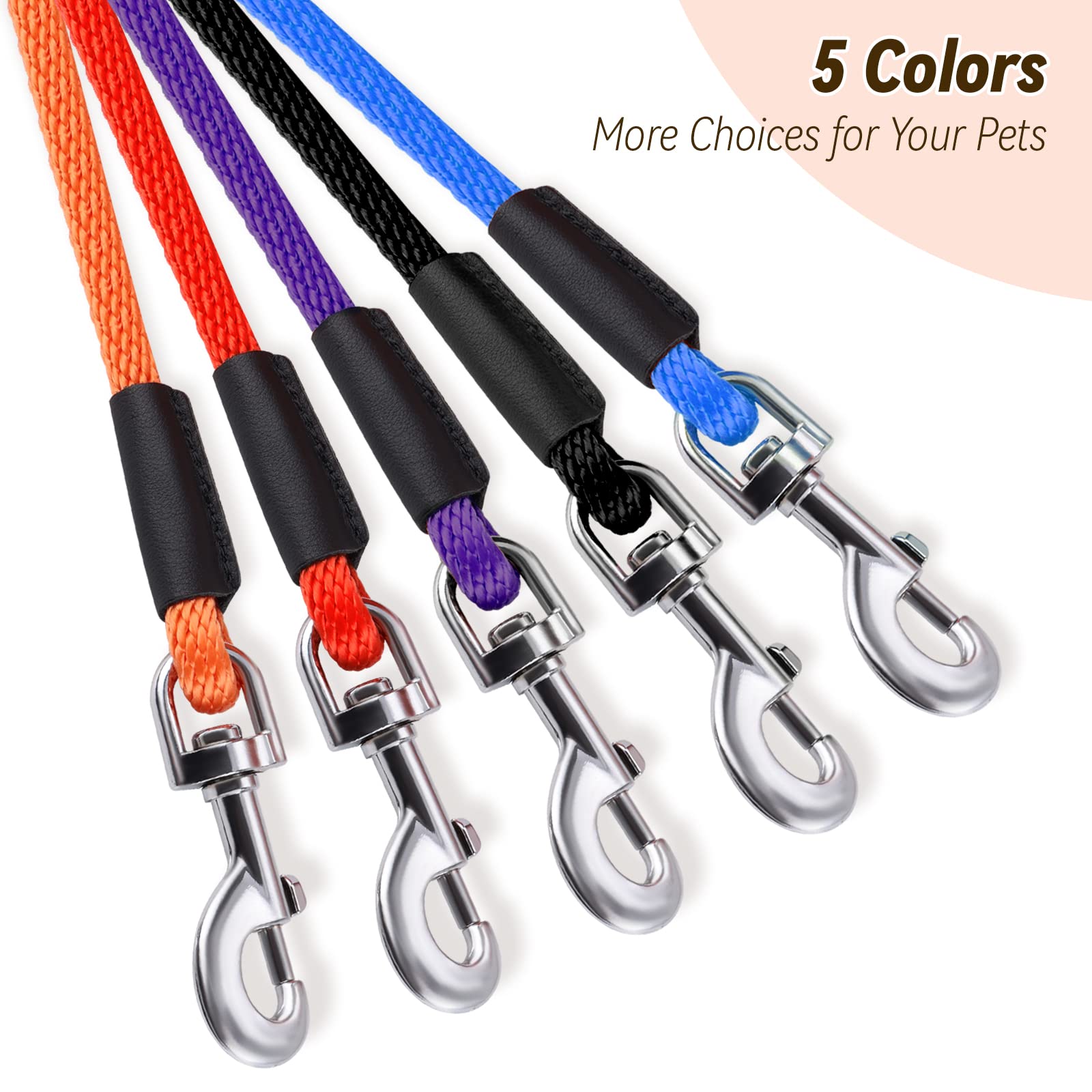 Lynxking Check Cord Leash 50ft orange excels at beach and hiking boundary practice