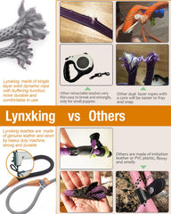 Lynxking cuerda trenzada de nylon, resistencia para perros activos.