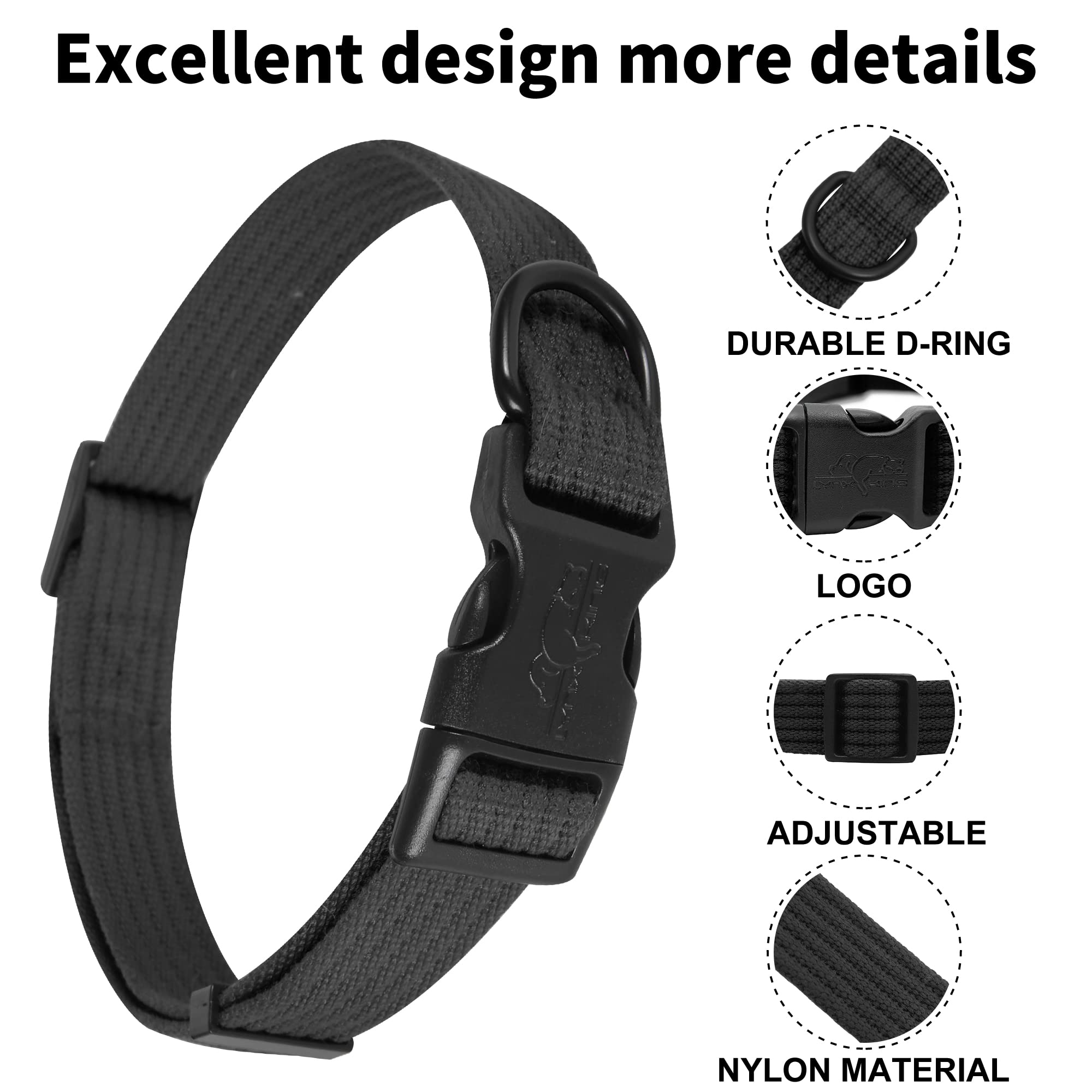 Lynxking dog collar adjustable sizes helps you find the perfect fit for growing pups
