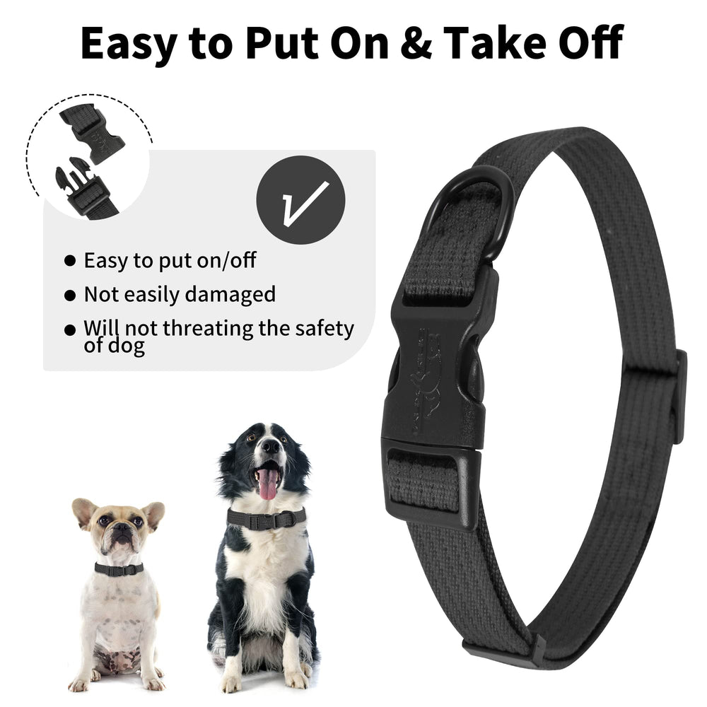 Lynxking dog collar quick-release buckle makes on and off effortless during walks
