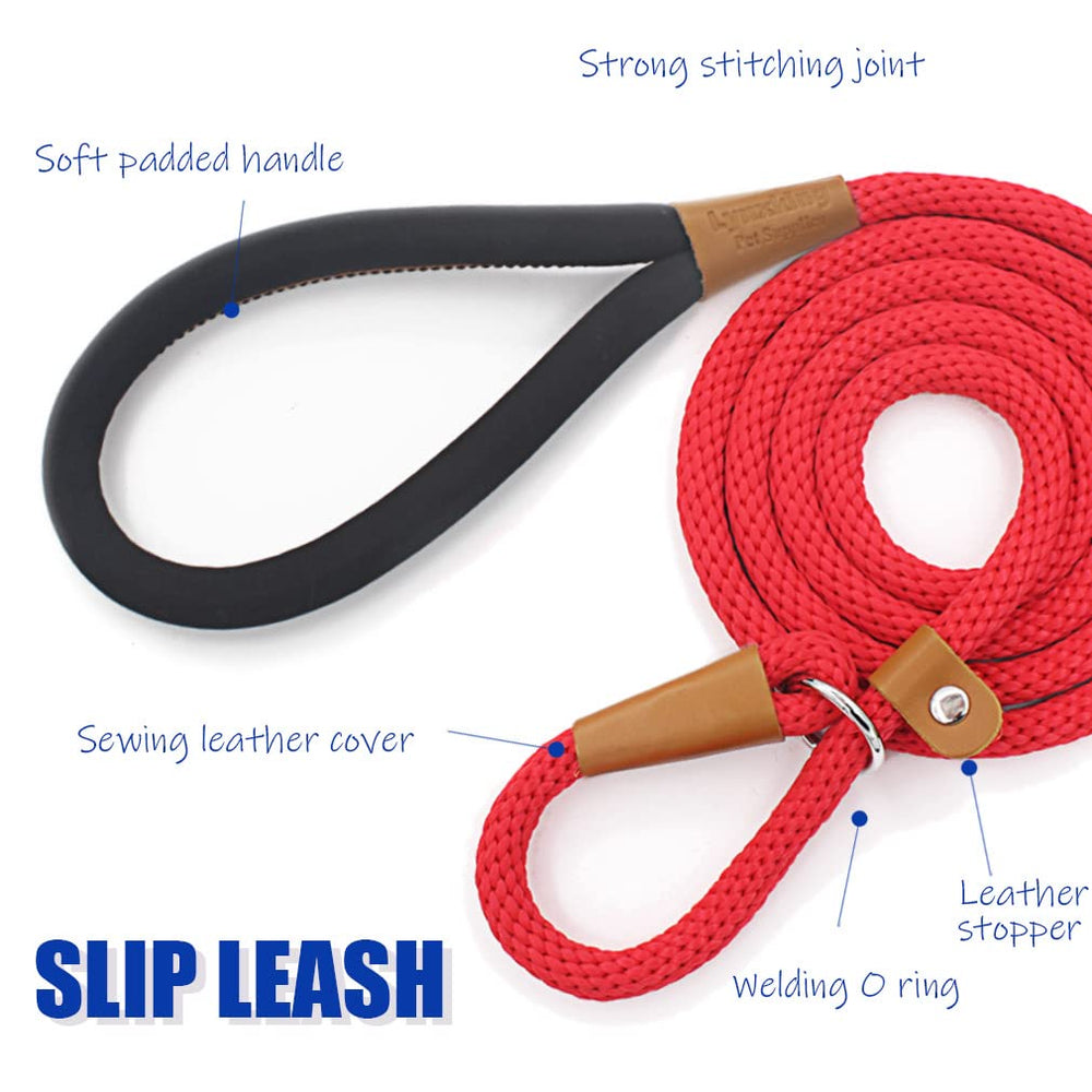 Lynxking heavy-duty rope handles strong dogs during park recalls and walks.