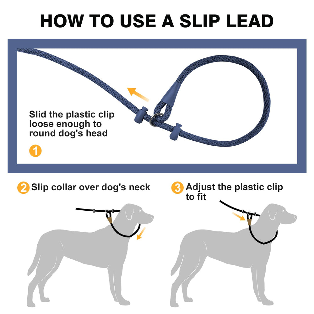 Lynxking slip lead 6 ft length supports versatile outdoor walking and training.