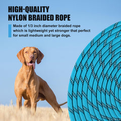 Lynxking long dog leash 15ft length ideal for training in tight spaces