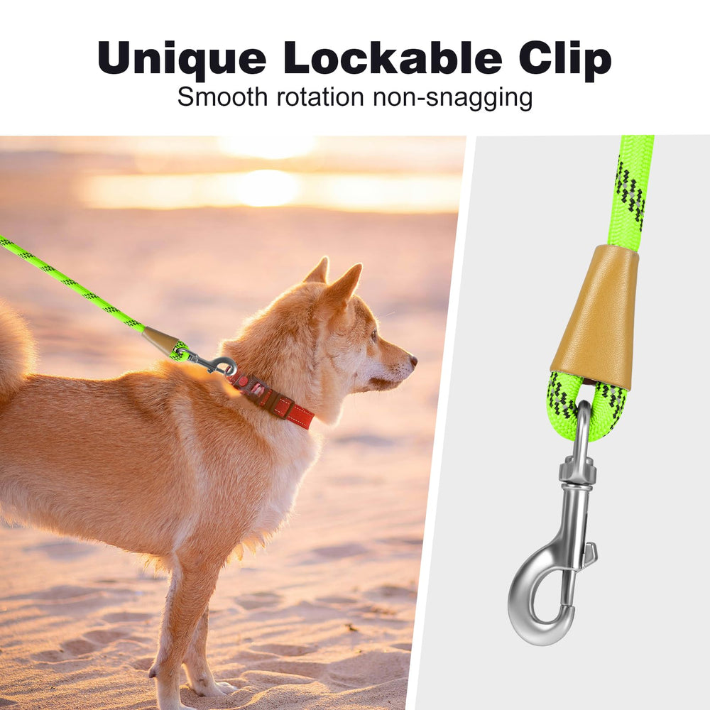 Lynxking rope dog leash 6ft for dogs of different sizes demonstrates adaptable training and control