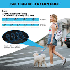 Lynxking Slip Lead padded handle reduces hand fatigue during training sessions.