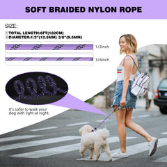 Lynxking slip lead padded handle for comfortable control