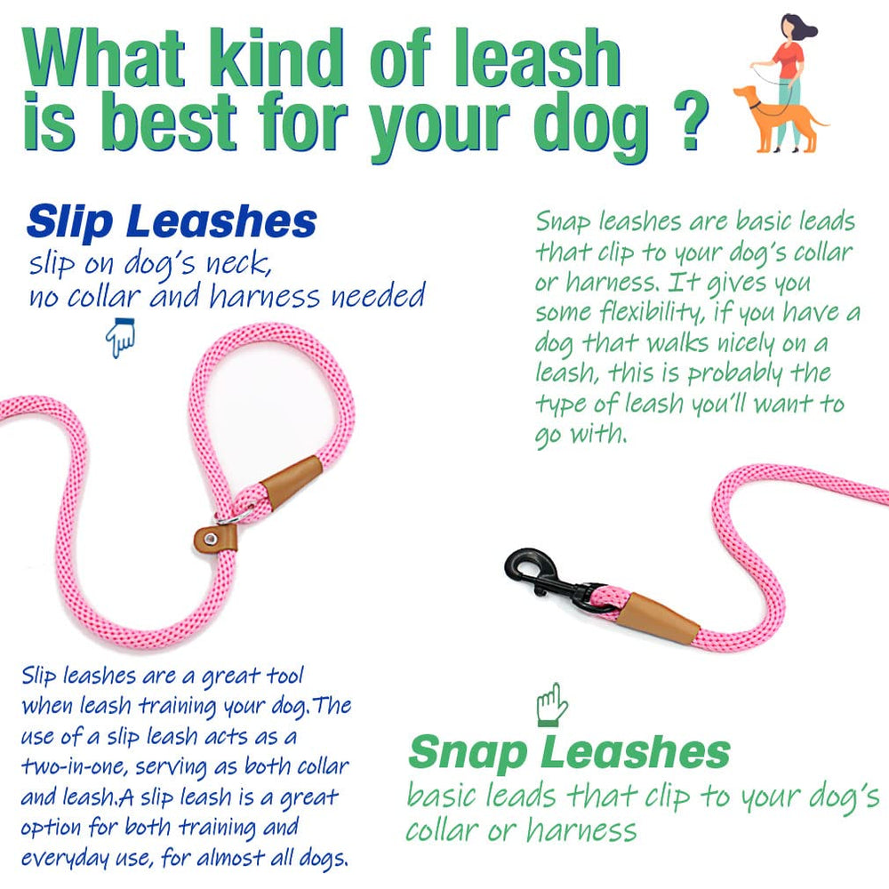 Lynxking slip lead small dog 3-8 inch rope for tiny breeds