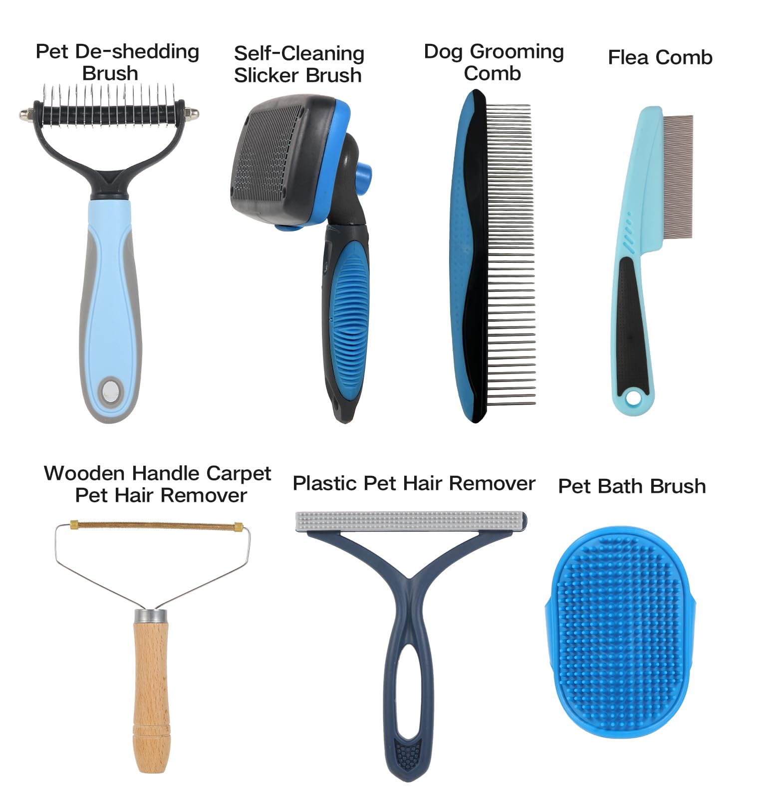 LYONGSMENT self-cleaning slicker brush for quick detangling and clean grooming sessions.