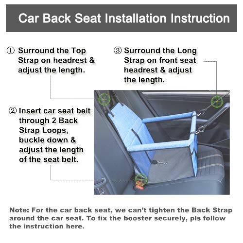 Lyricalife pet car seat front view showing compact footprint