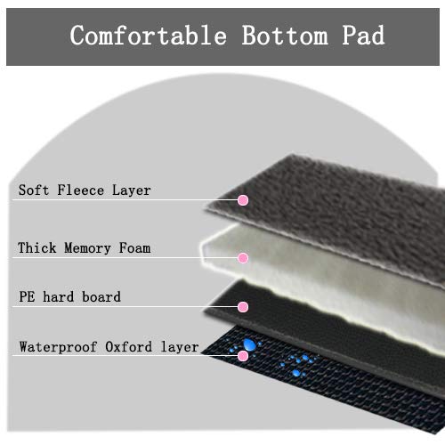 Lyricalife car seat with waterproof fleece pad for comfort