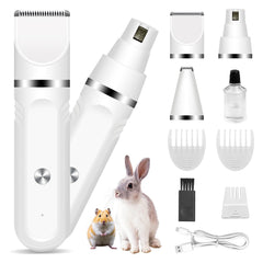 Lyrzzey grooming kit clipper close-up for calm pet grooming sessions.
