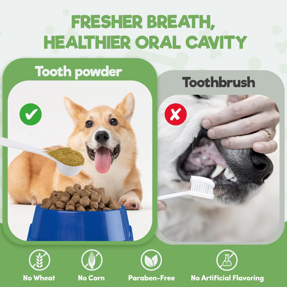 Lysimi dog dental powder mint aroma for fresher breath