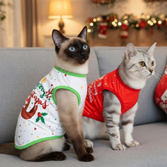 LyssKMK Christmas dog shirts 4-pack, side view, comfortable everyday wear.