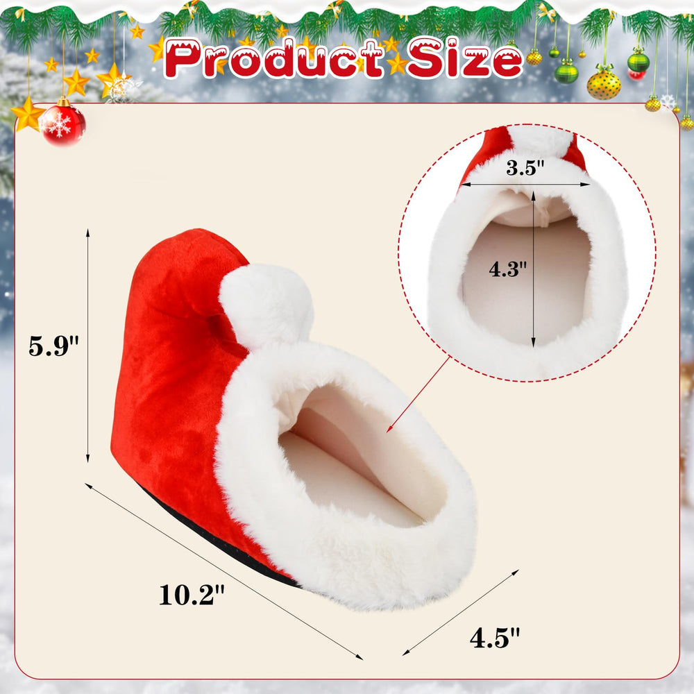 LyssKMK Santa Shoe Hamster Bed close-up of soft flannel for plush comfort.