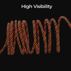 LZ.MZXU dog tie out cable orange 100ft setup for wide-open area exploration.