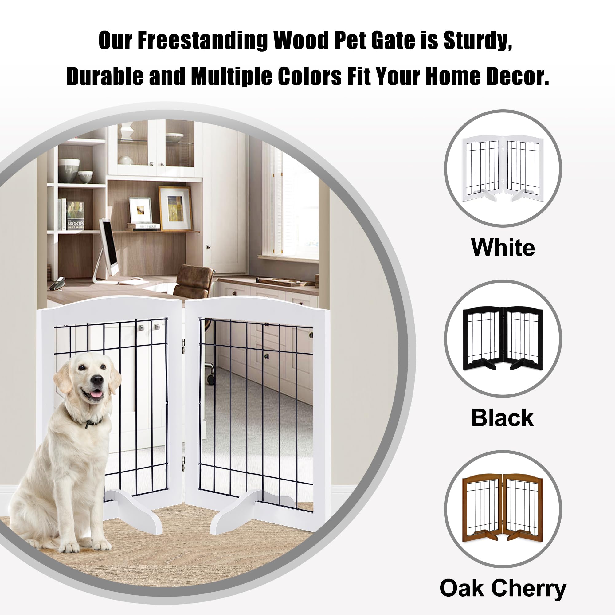 LZRS Adjustable 360-degree Hinges enable versatile placement in stairs, doorways, or hallways
