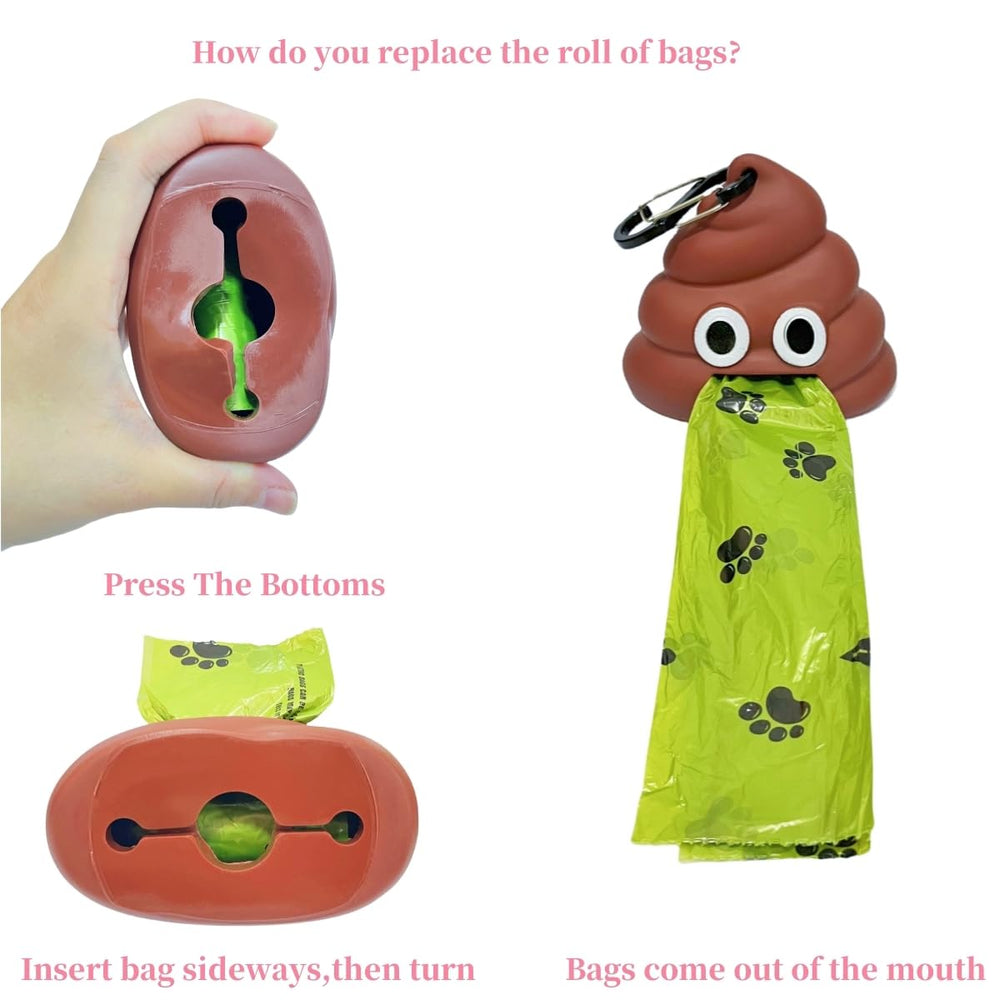 LZSOMPK unique poop-shape design adds whimsy during walks.