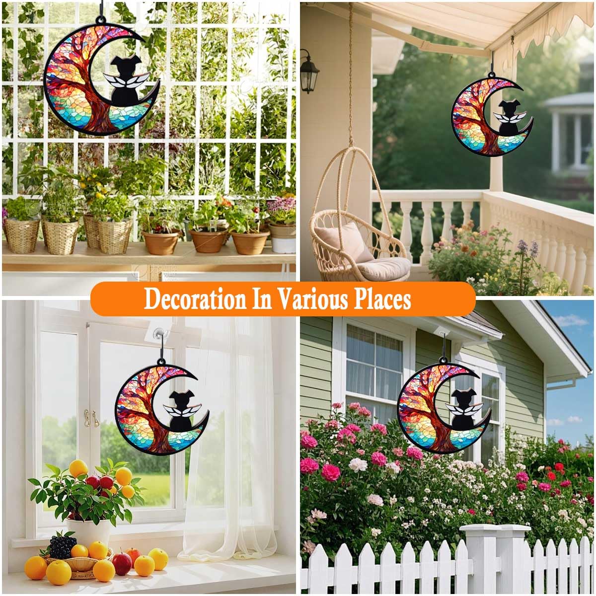 LZXLXS dog memorial suncatcher pen personalization write pet's name
