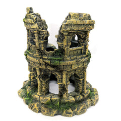 M2cbridge antique-ruins-aquarium-decor creates realistic underwater backdrop and hiding spaces.