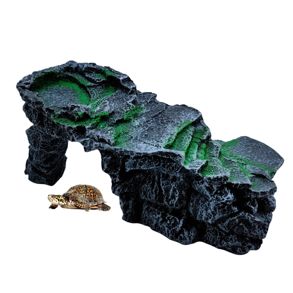 M2cbridge reptile hide resting step ledge dimensions for tank layout planning