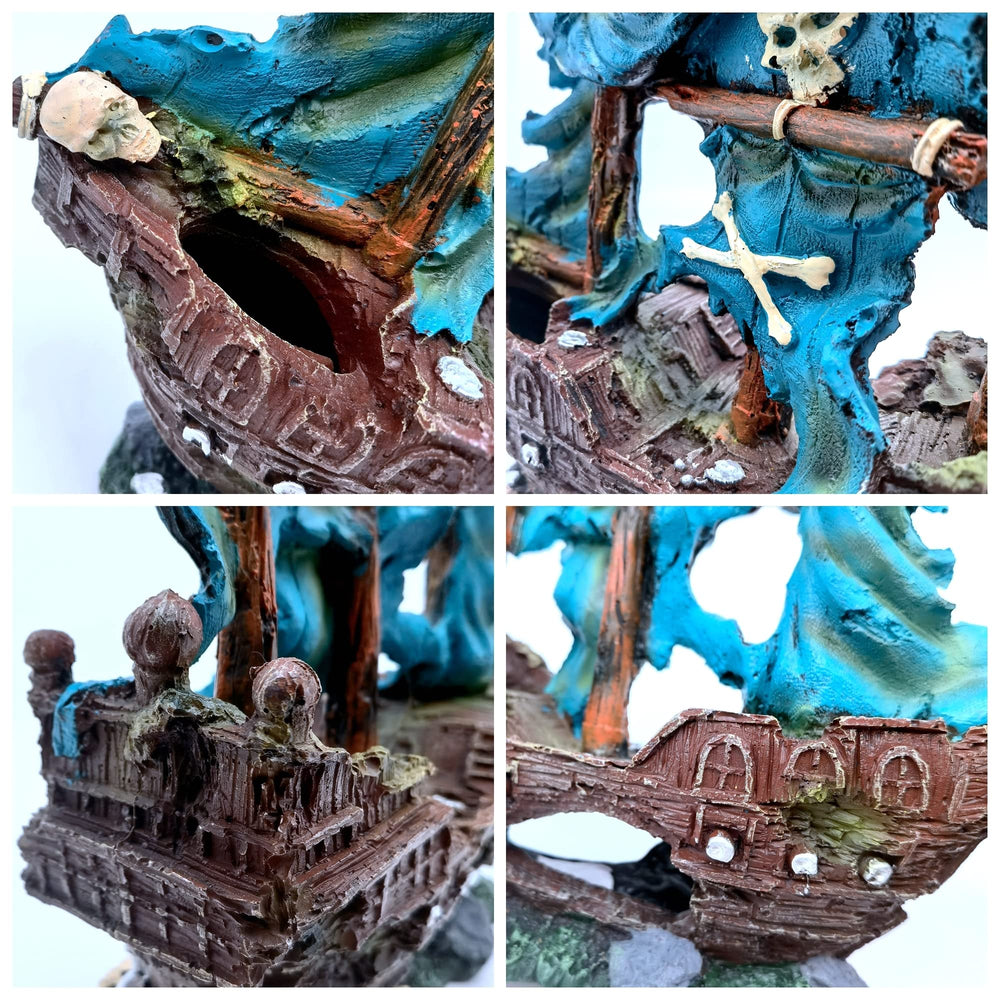 M2cbridge underwater hideout cave provides fish with shelter and exploration space.