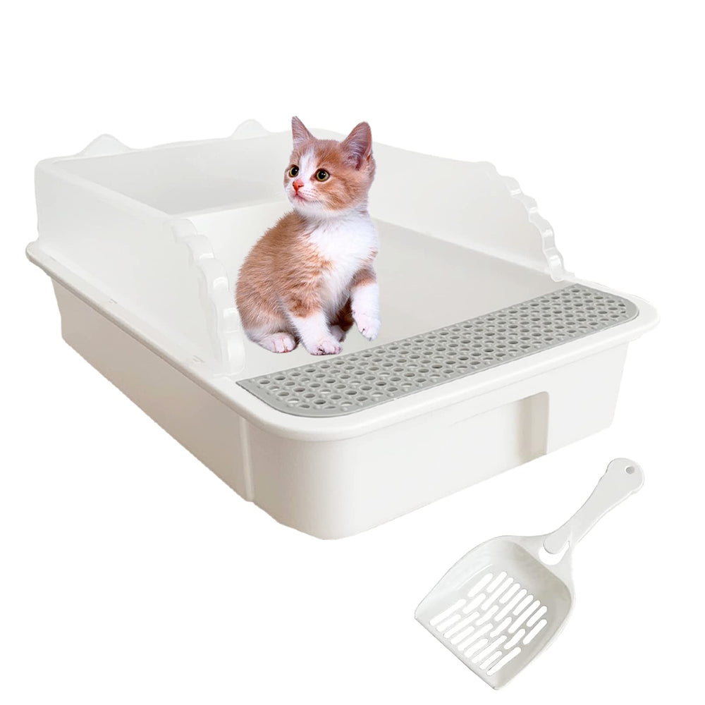 MUYG Open Cat Litter Box odor-control design helps maintain air freshness.