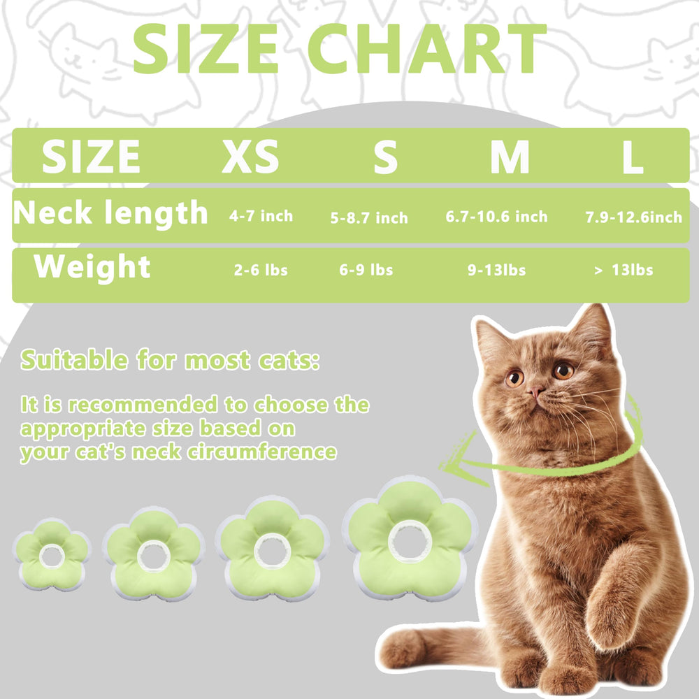 Maalgic Cat Cone Collar adjustable-band provides a secure, comfortable fit.