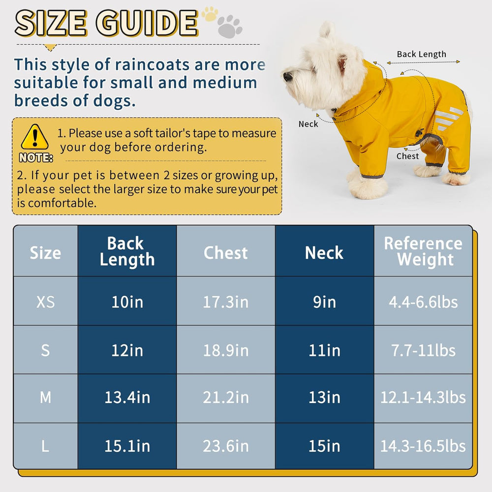 Mabawa waterproof raincoat with hood back opening for leash access
