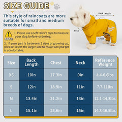 Mabawa waterproof raincoat with hood back opening for leash access
