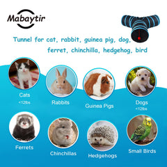 Mabaytir cat tunnel peepholes for quick glances during play