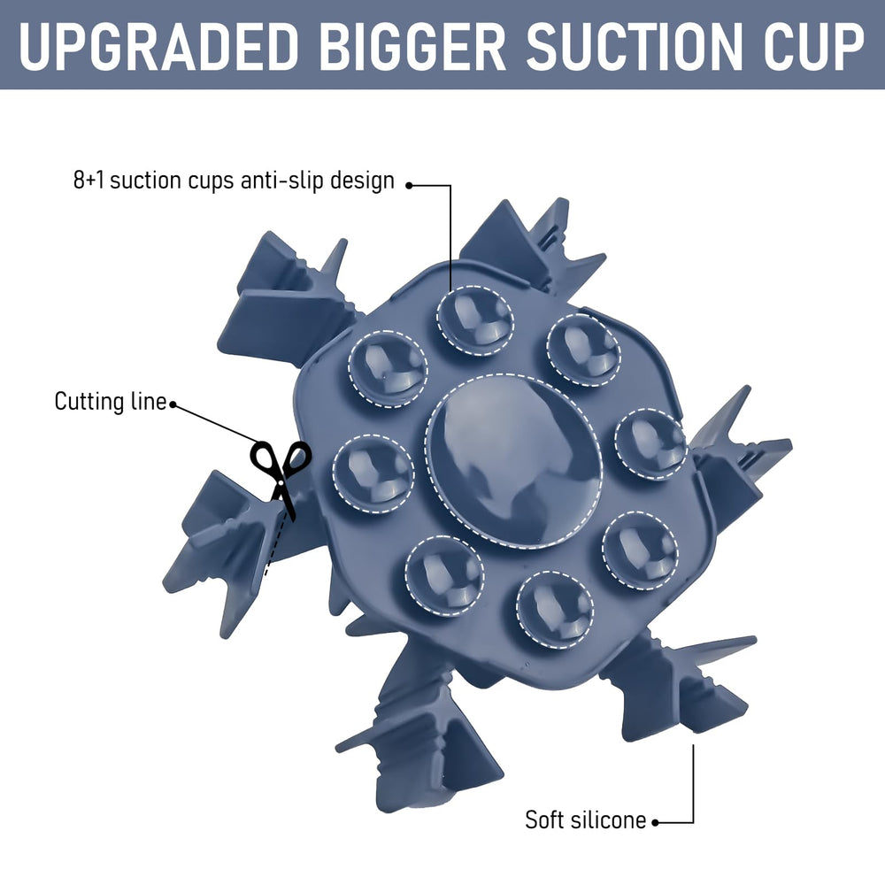 Mabnuby slow feeder insert suction cups close-up shows anti-slip grip