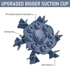 Mabnuby slow feeder insert suction cups close-up shows anti-slip grip
