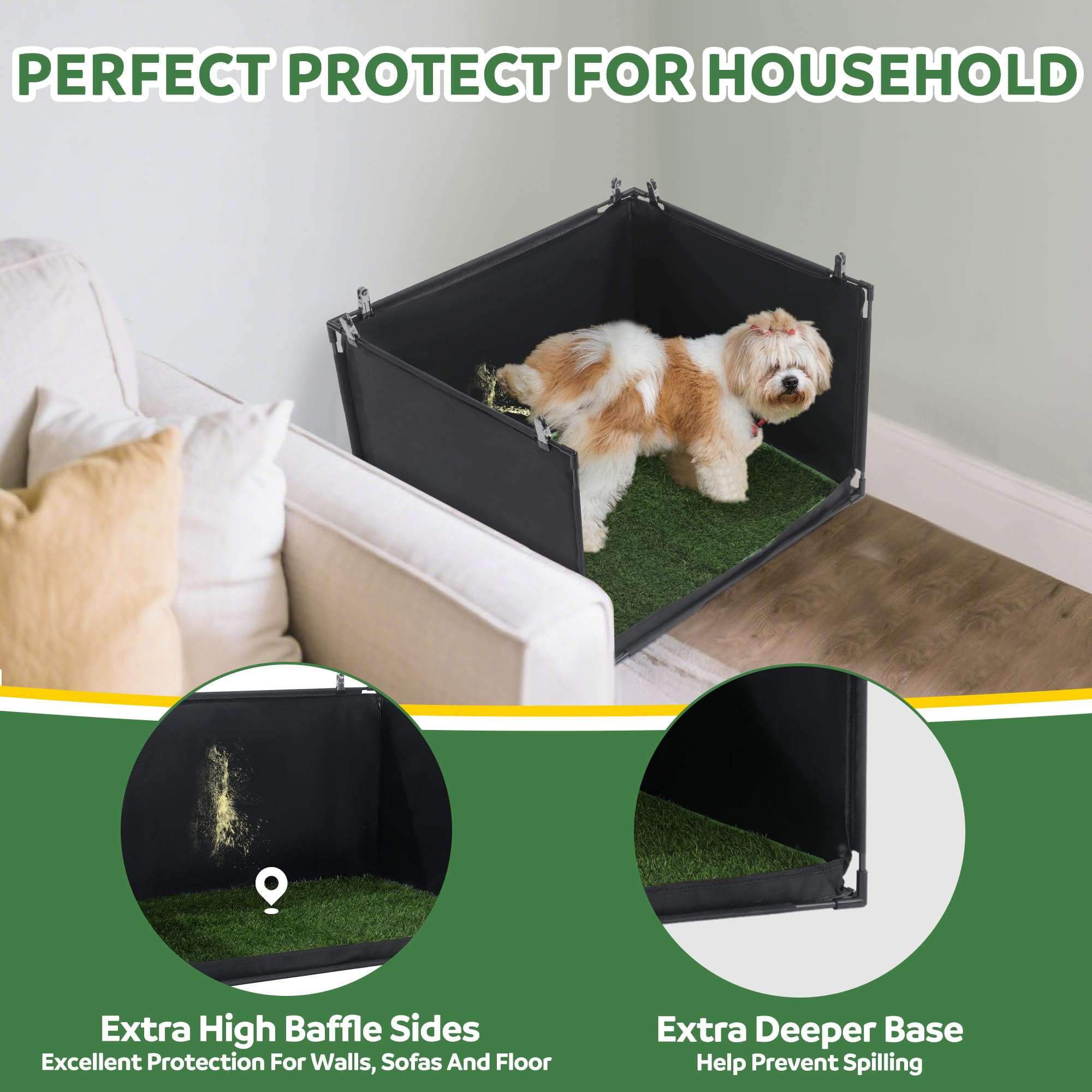 MABOZOO artificial-grass surface ideal for comfortable puppy potty sessions.