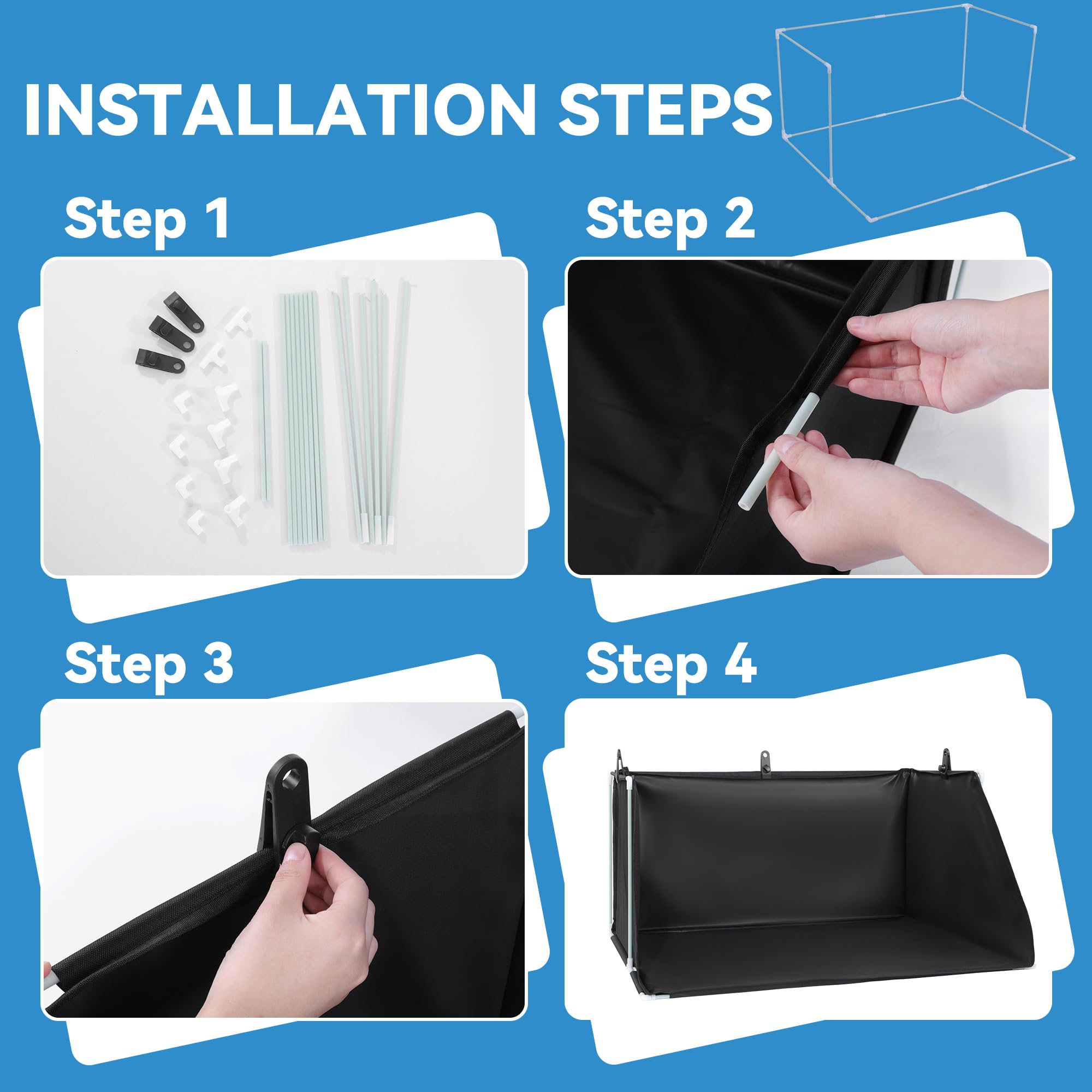 MABOZOO durable waterproof tray reduces odors and keeps floors dry