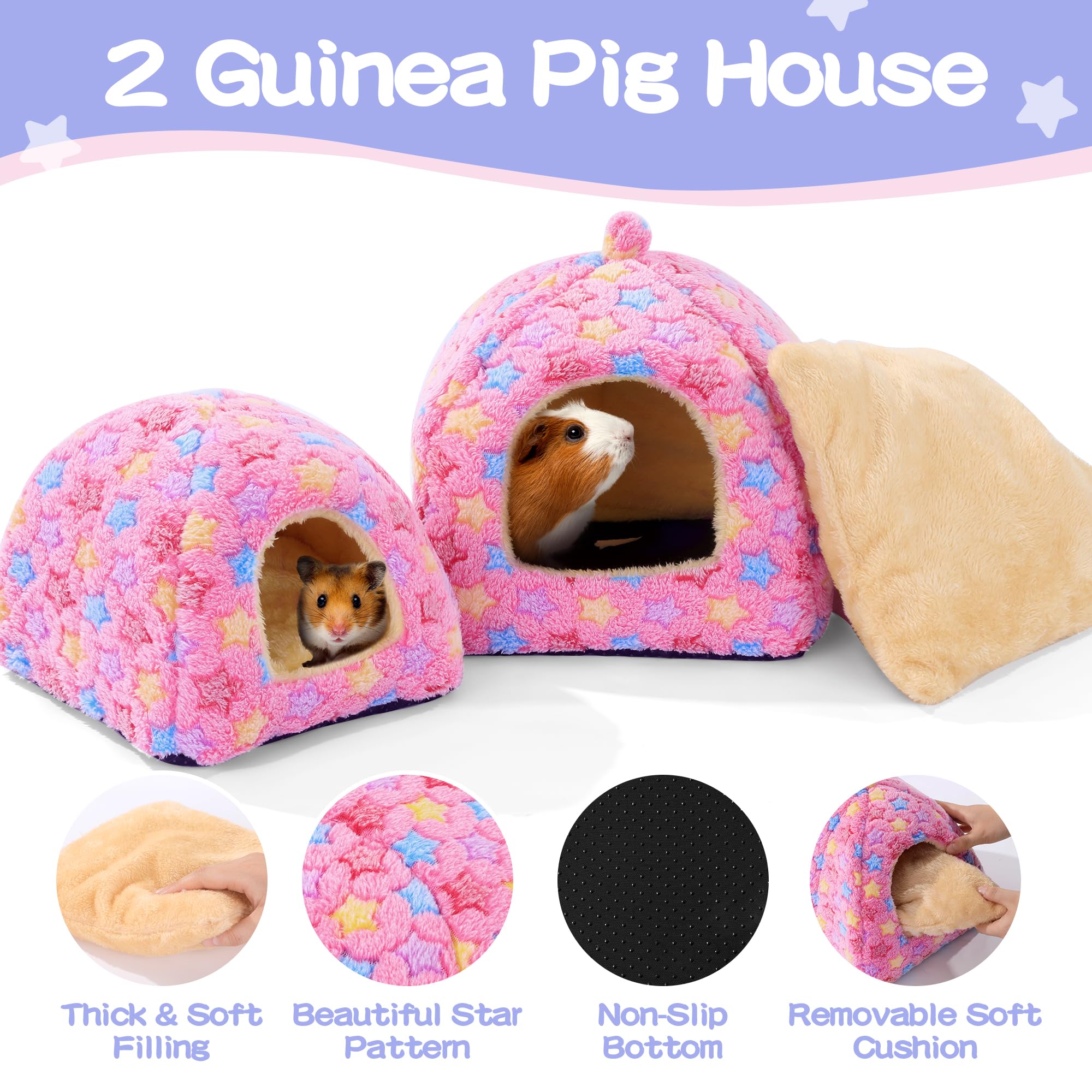 MABOZOO guinea pig hideout three holes, encourages exploration and playtime