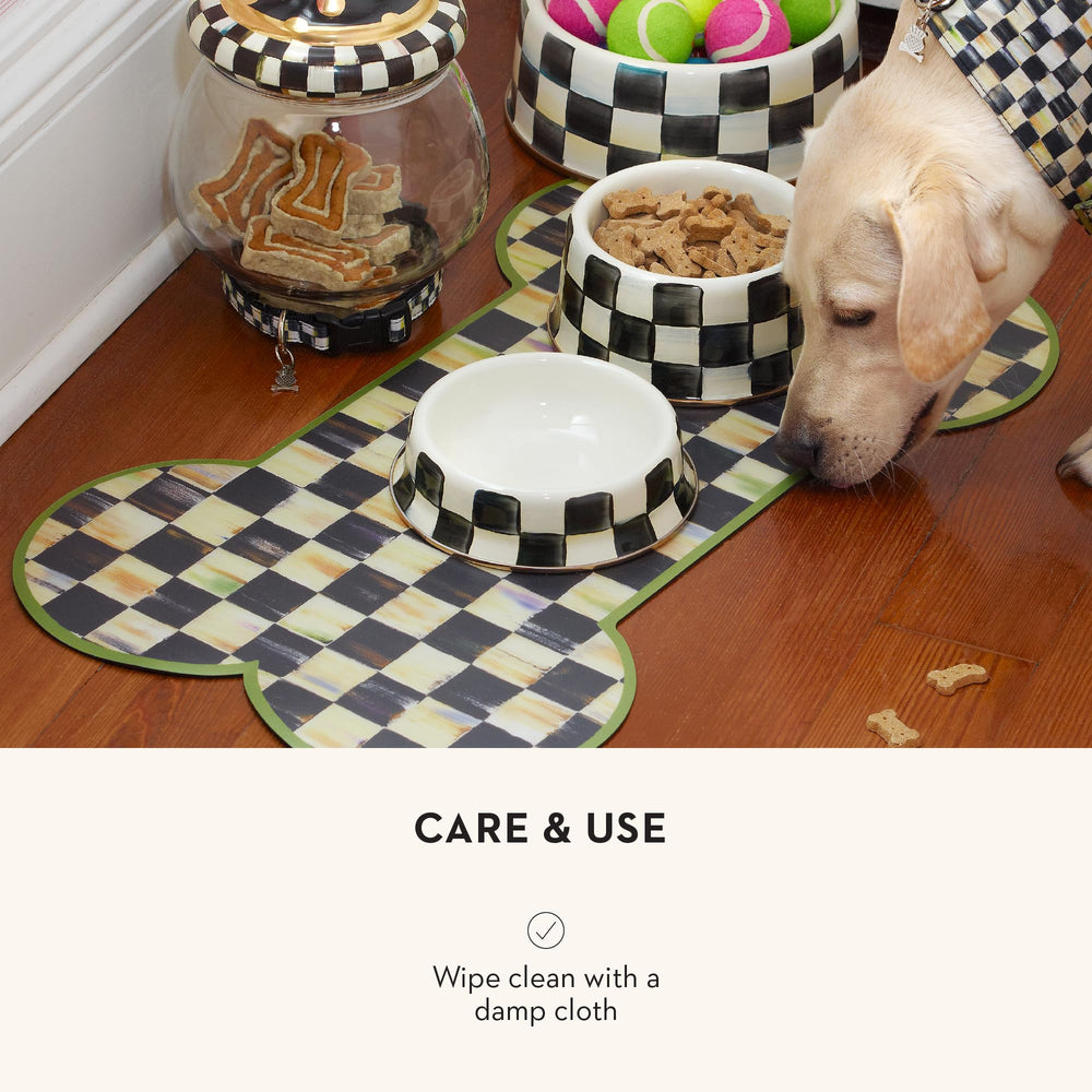 Mackenzie-Childs Pup Placemat gift-ready option for pet lovers with refined style and charm.