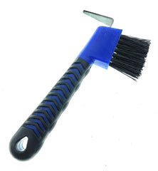 MacMaxe hoof pick brush navy with durable nylon bristles for dirt and mud removal
