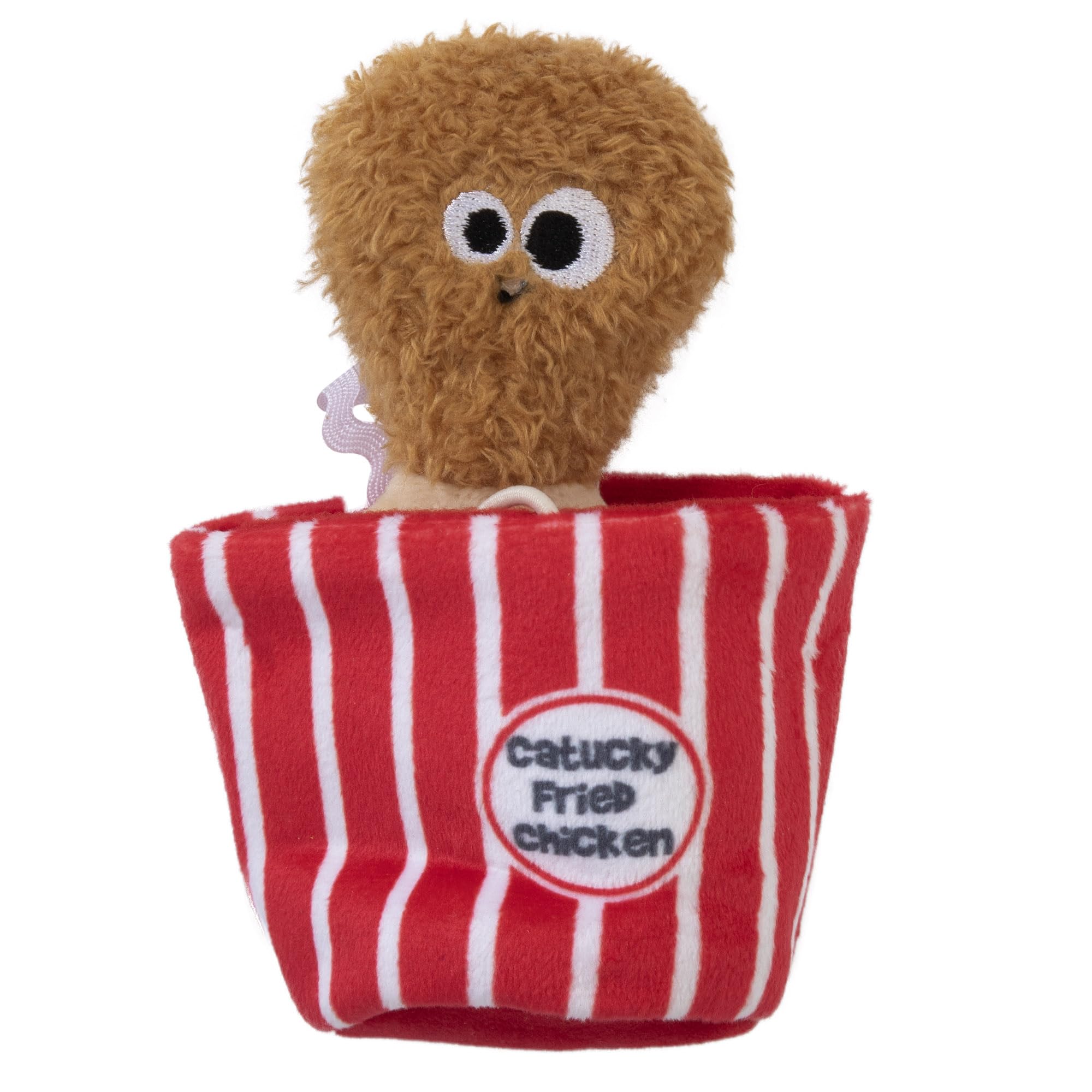 Mad Cat Catucky Fried Chicken Hide-A-Toy bucket for interactive play and hunting.