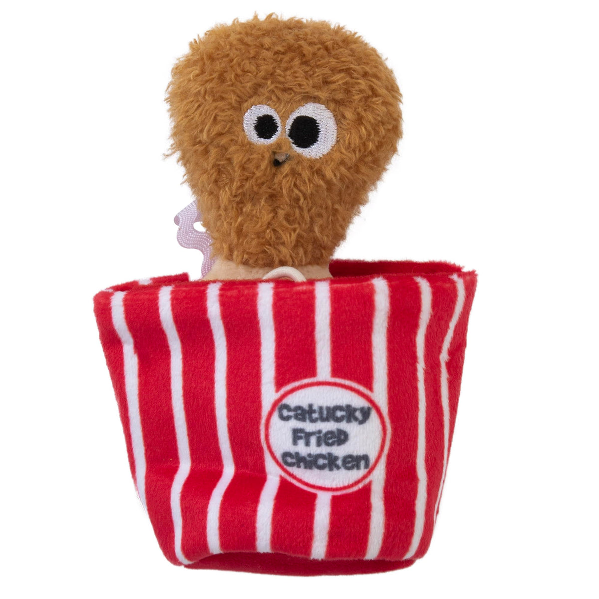Mad Cat Catucky Fried Chicken Hide-A-Toy bucket for interactive play and hunting.