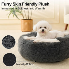 MADDEMCUTE cat cave bed hooded dark grey provides stress-relief hideaway