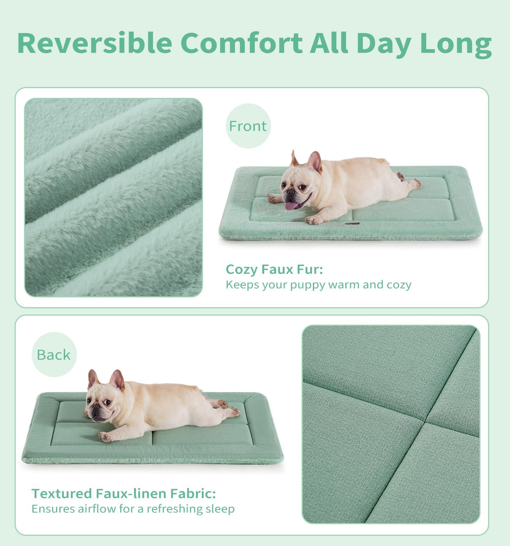MADE 4 PETS dog crate pad anti-slip green stays in place