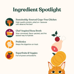 Made by Nacho kibble pumpkin-cranberries close-up emphasizes fiber and digestion-friendly ingredients.