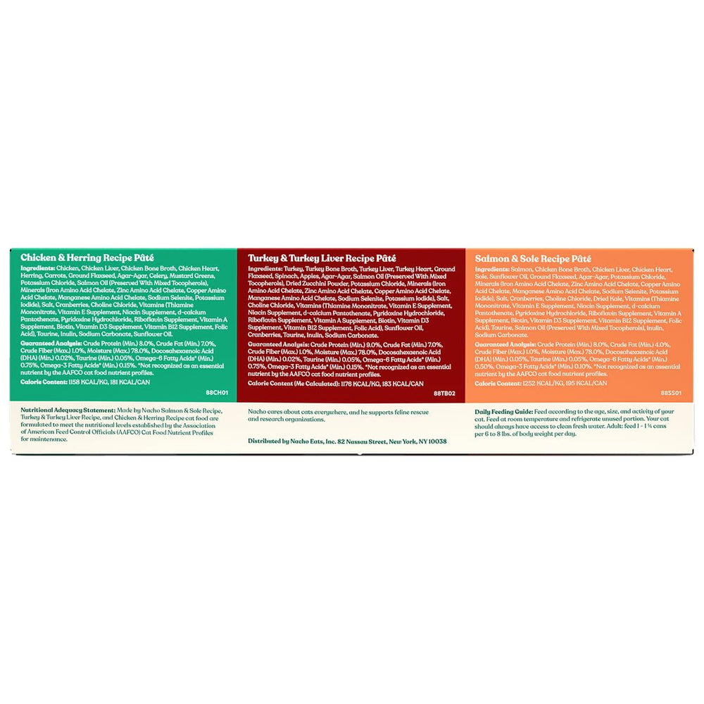 Made by Nacho Pate Wet Cat Food serving ready image shows convenient portions for feeding
