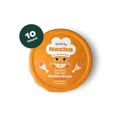 Made by Nacho wet cat food bowl-serve demonstrates convenient 2.5 oz cups for portions.