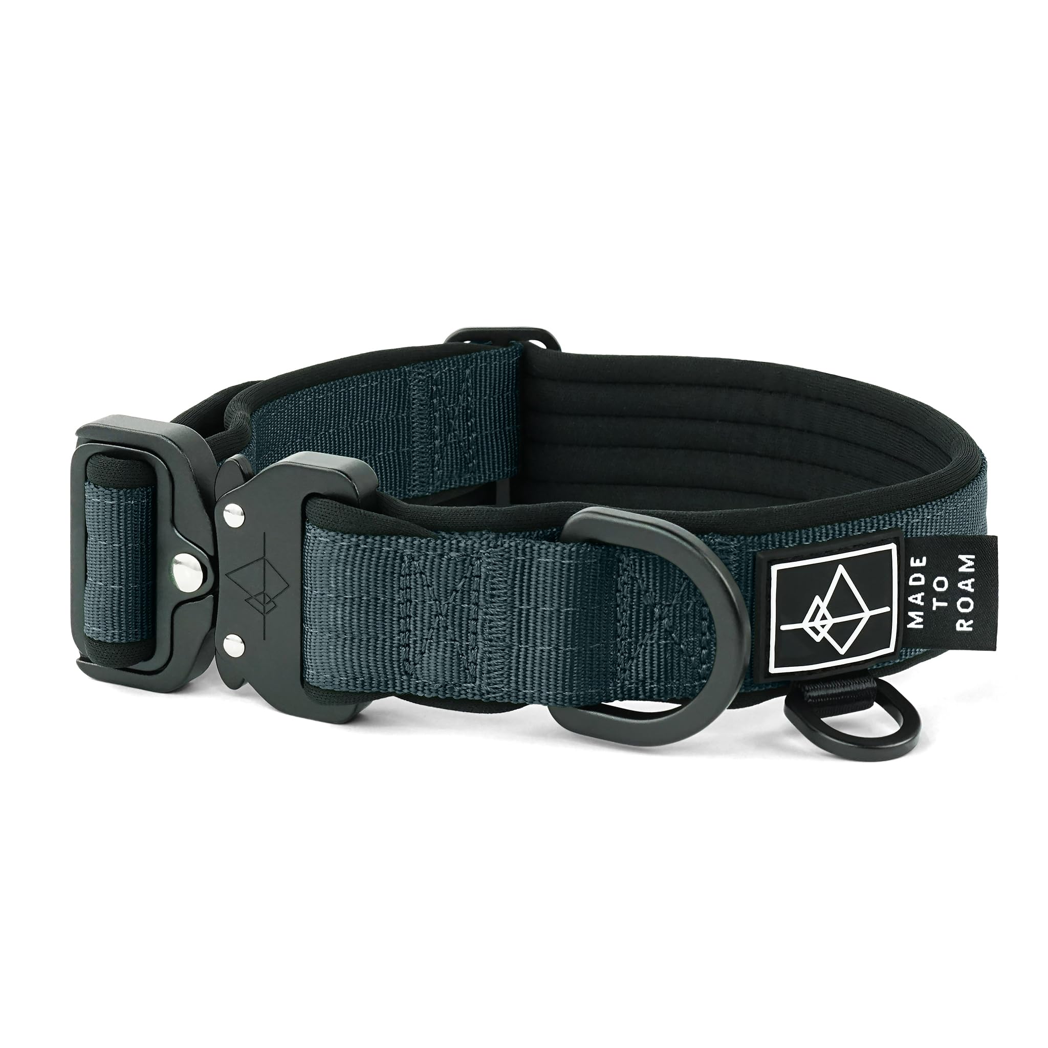 MADE TO ROAM Comfort Collar neoprene padding close-up highlights soft neck protection for daily walks.