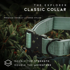 Made to ROAM control collar quick-release buckle closeup for fast secure adjustments