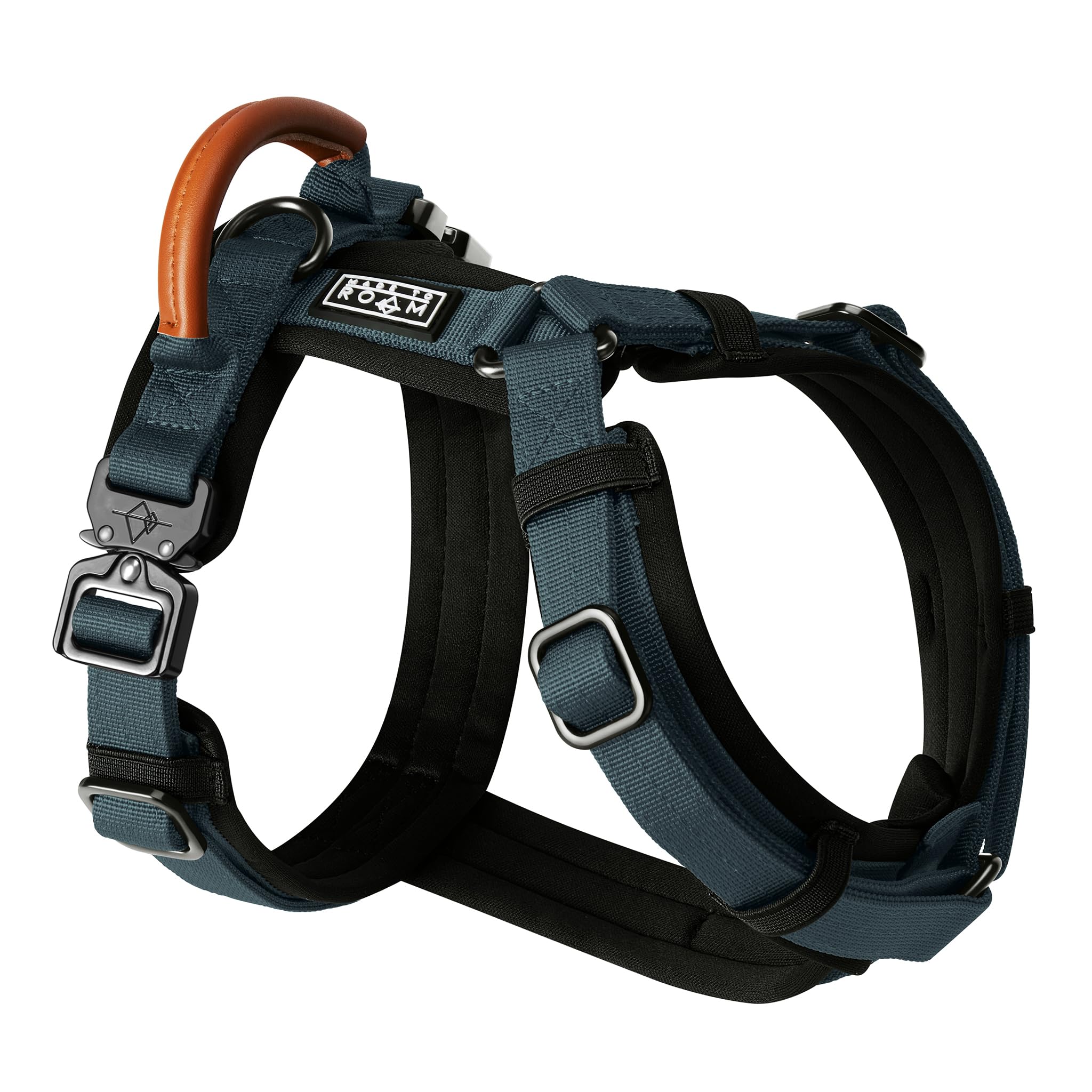 MADE TO ROAM Explorer Harness Colorado Nightsky front view shows secure construction for daily walks.